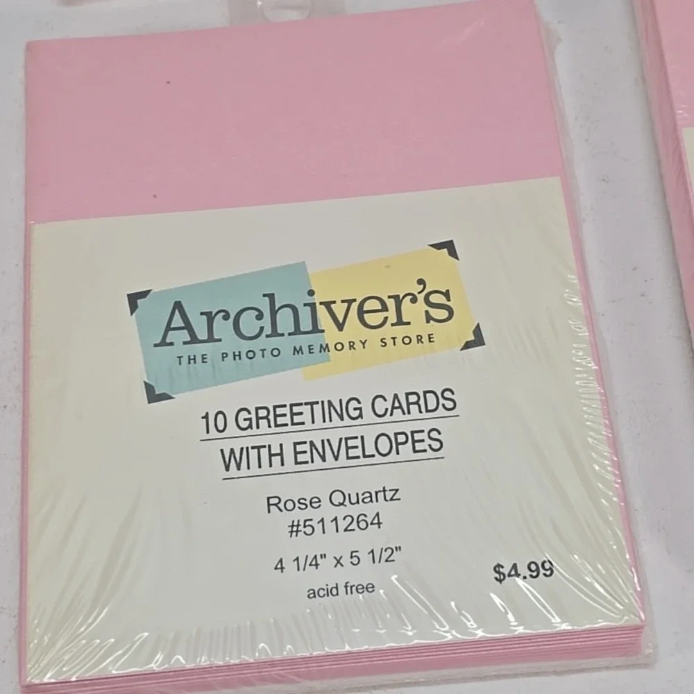 Lot of 4 Archivers 10 Greeting Cards w/Envelopes Printed Notecards & 6 Cards w/E
